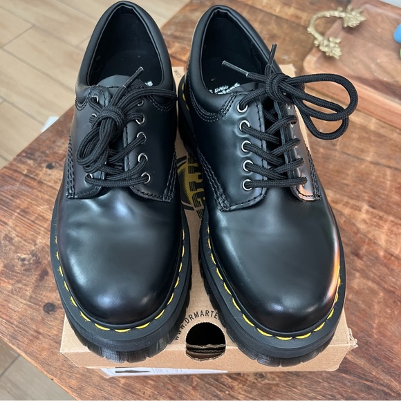 Dr. Martens Black 8053 Quad Platform Shoes - Picture 9 of 9